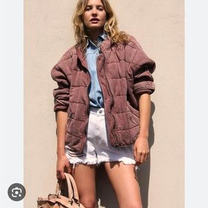 Free people quilted dolman jacket